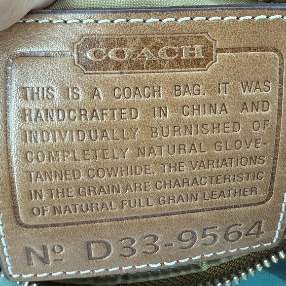 Coach Caramel Soft Leather Demi Legacy Shoulder Bag (9564) - Picture 9 of 9